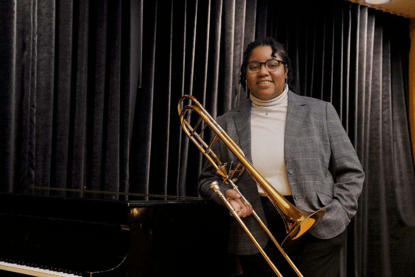 Destiny Miskel, trombonist and music educator